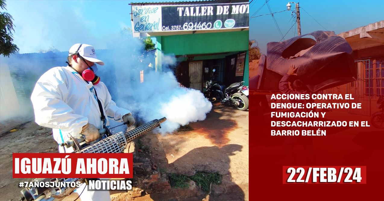 ACCIONES CONTRA EL DENGUE: OPERATIVO DE FUMIGACIÓN Y DESCACHARRIZADO EN ...