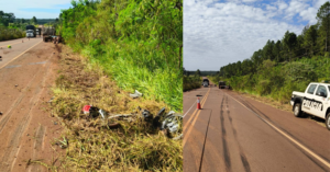 Choque entre moto y camión deja dos heridos graves en Wanda